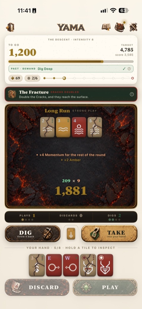 A Long Run scoring 1,881